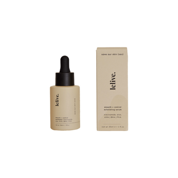 Lelive peach + aloe aha/bha exfoliator | The Harvest Table