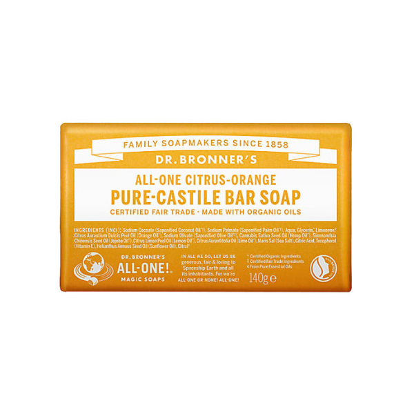 Dr Bronner's Pure Castile Citrus Soap Bar Dr. Bronner’s