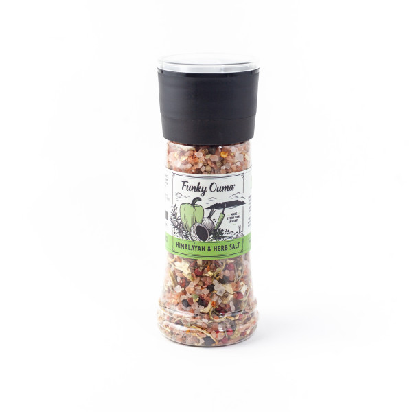 Himalayan and Herb Salt Grinder 280g  | The Harvest Table